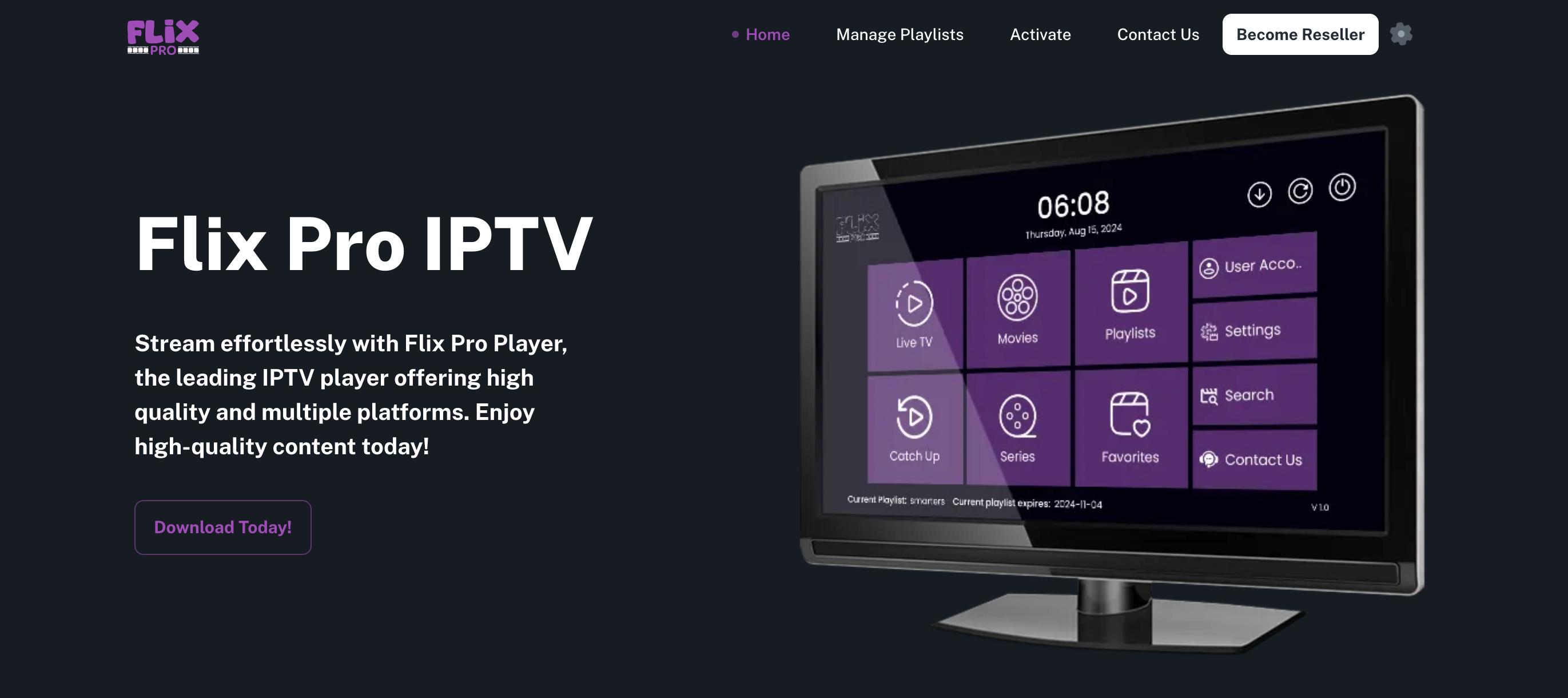 Capa Flix Pro Player